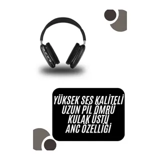 Kulak Üstü Kablosuz Bluetooth Kulaklık Yumuşak Süngerli SD Kart Girişli