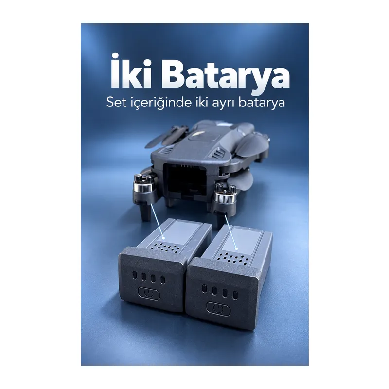 Katlanabilir Kameralı Drone Ekranlı Uzaktan Kumanda Seti