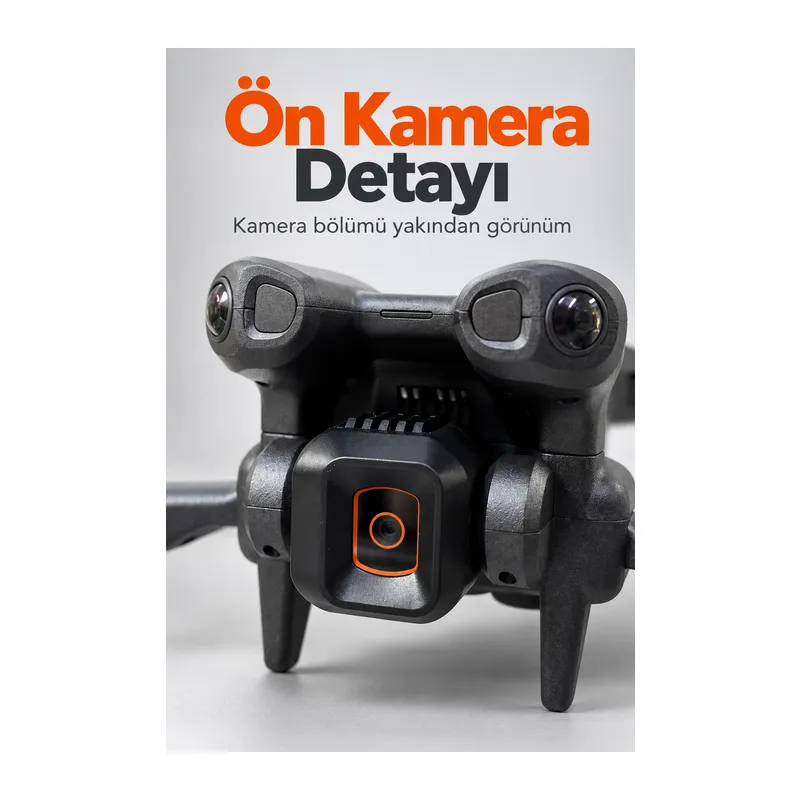 Kameralı Drone Katlanır Gövde ve Yedek Pervane Seti