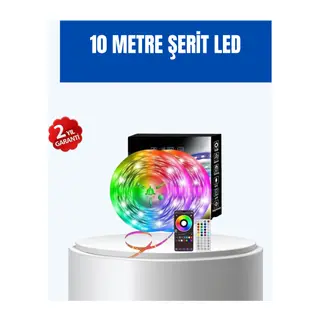 Sese Duyarlı 10M Smart Şerit Led IOS Android Kontrollü RGB Işık