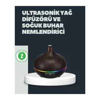 550ML Ultrasonik Hava Nemlendirici ve Aromaterapi Difüzörü