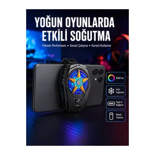 Dijital Göstergeli Evrensel Telefon Soğutma Fanı Yeni Nesil