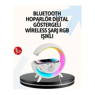 15W Hızlı Şarj Destekli LED Atmosfer Işığı ve Alarm Fonksiyonlu Lamba