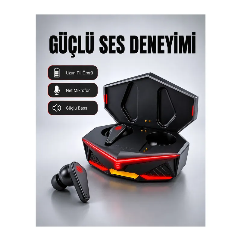 Led Işıklı Kablosuz Bluetooth 5.0 Kulaklık Yeni Nesil