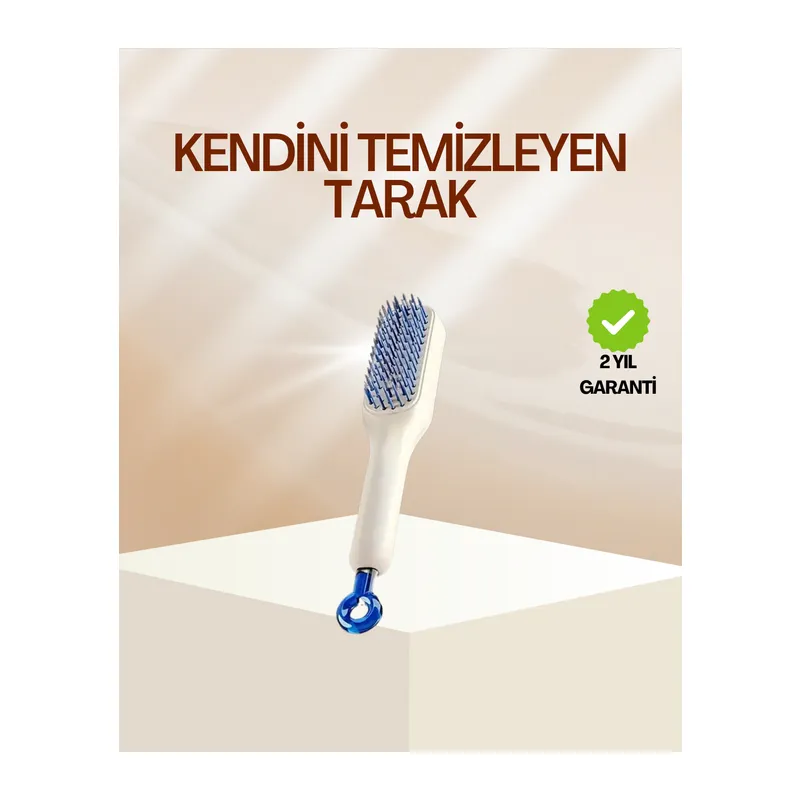 Pratik Mekanizmalı Saç Tarağı – Kendi Kendini Temizler, Taşınabilir
