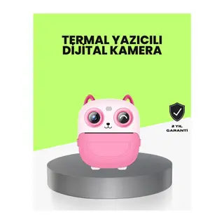 Termal Baskı Özellikli Çocuk Kamerası 1080P Video Destekli