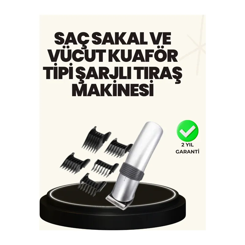Şarjlı ve Kablosuz Tıraş Makinesi – Her Yerde Rahat Kullanım