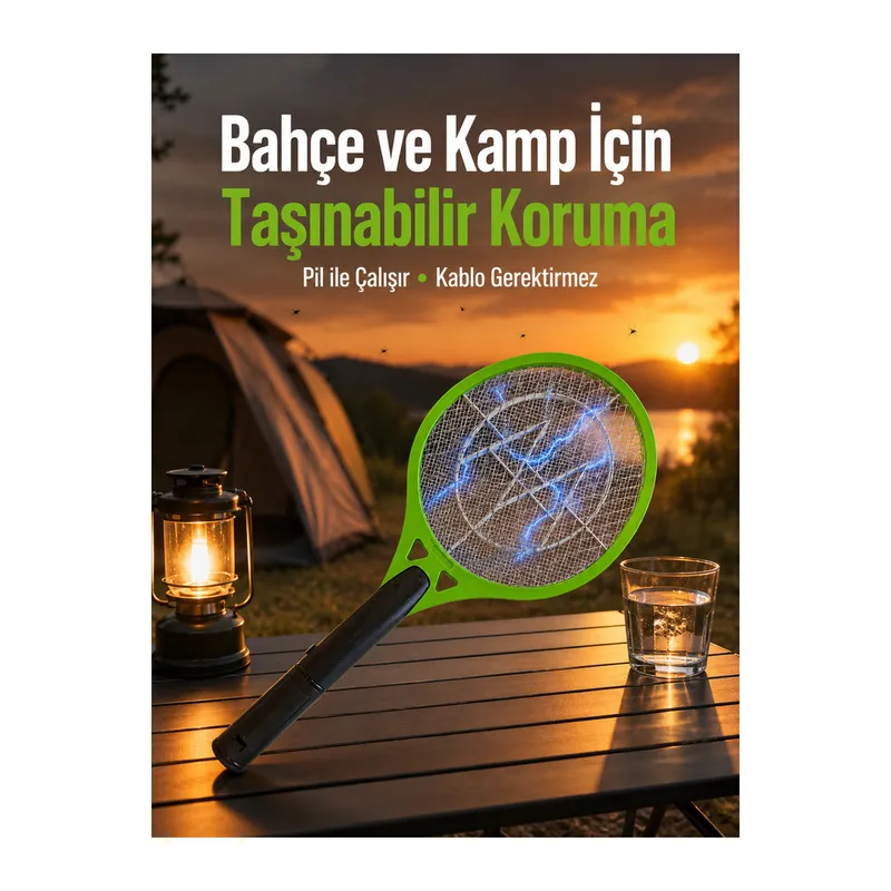 Taşınabilir Elektronik Sinek Kovucu | Balkon, Bahçe ve Kamp İçin İdeal Yeni Nesil