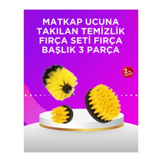 Matkap Ucu Temizlik Fırçası Seti Banyo Fayans Zemin İçin
