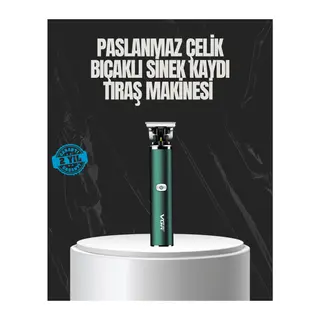 Paslanmaz Çelik Başlıklı Su Geçirmez Şarjlı Saç Kesme Makinesi