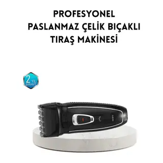 Unisex Şarjlı Saç ve Sakal Kesme Makinesi – Sessiz Motor, 1–12 mm Ayarlanabilir Başlık
