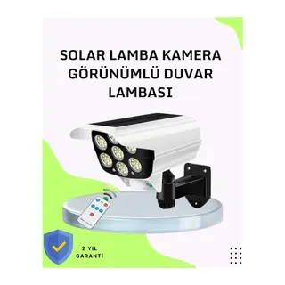 3 Modlu Güneş Paneli Aydınlatmalı Dış Mekan Güvenlik Işığı – IP65 Su Geçirmez, PIR Sensörlü