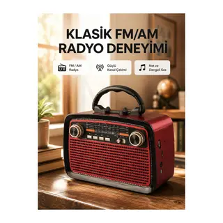 Bluetooth Hoparlör – Kablosuz Bağlantı, Geniş Ses Alanı, Radyo Destekli, Hafif ve Taşınabilir