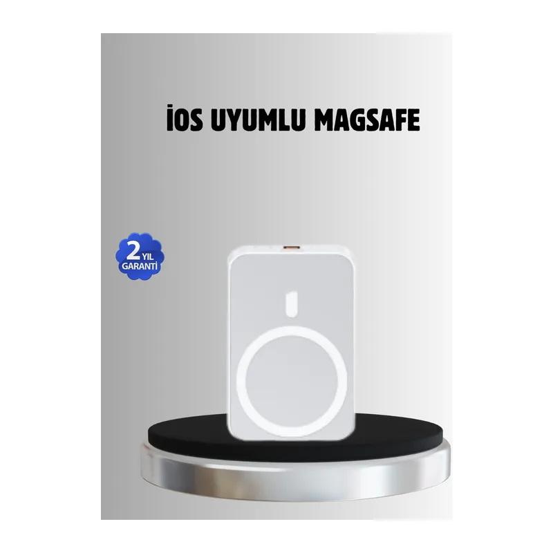 MagSafe Battery Pack Kablosuz Hızlı Şarj, Kompakt ve Taşınabilir Güç Bankası