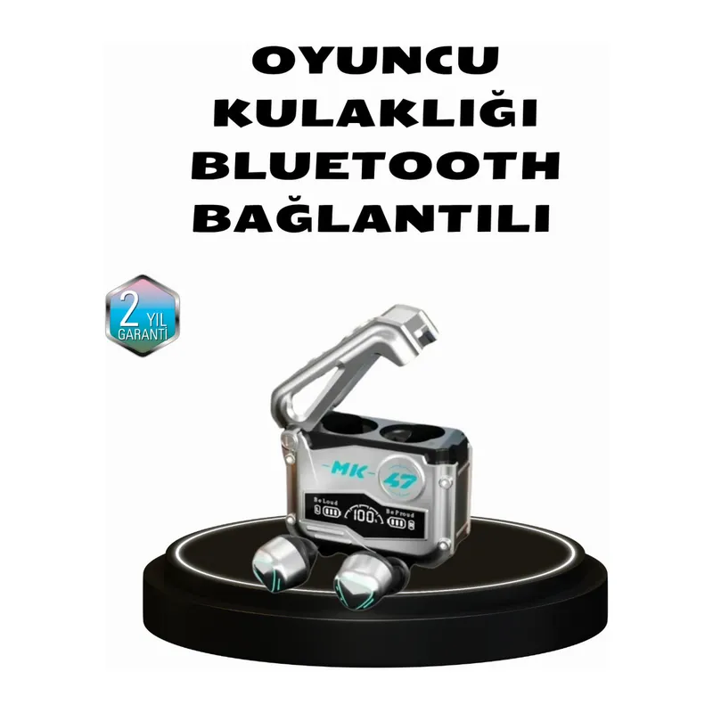 Kablosuz Spor Kulaklık – Düşük Gecikmeli Oyun Modu, Powerbank Şarj Kutusu