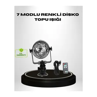 Ritme Duyarlı LED Disko Topu – Renkli Işık Gösterili Parti Lambası