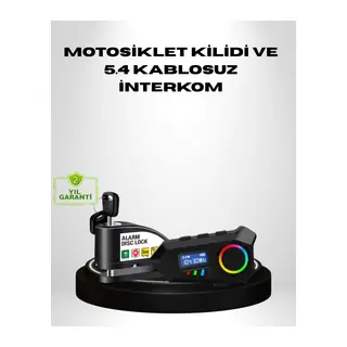 Motosiklet ve Günlük Kullanım İçin Bluetooth Hoparlör ve Disk Kilidi Seti