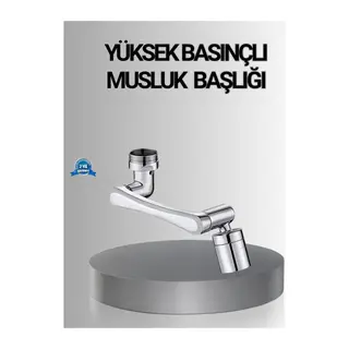 1080° Dönebilen Musluk Başlığı Robotik Kol Havalandırıcı Çok Yönlü Su Yönlendirme