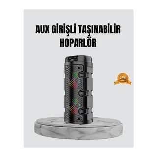 Taşınabilir Bluetooth Hoparlör Çift Sürücü Güçlü Bas HD Ses Çoklu Bağlantı