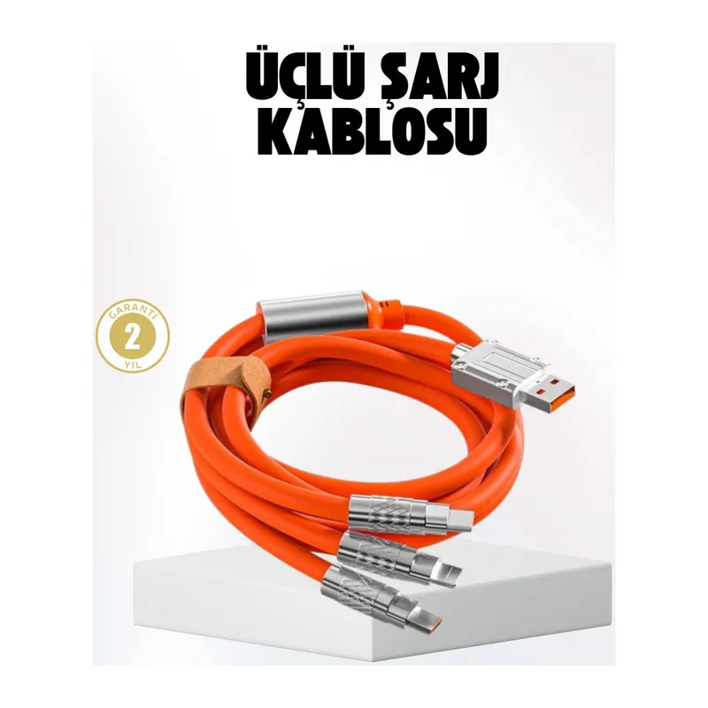 Hızlı Şarj Uyumlu Şarj Kablosu – Esnek Yapı, Güçlü Bağlantı, Yüksek Performans