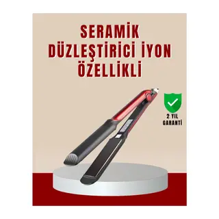 Profesyonel Saç Düzleştirici – 360° Döner Kablo ve Kompakt Tasarım