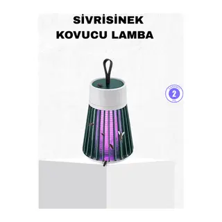 Şarjlı Mor Işıklı Sivrisinek Öldürücü Lamba – Sessiz ve Kimyasal İçermez