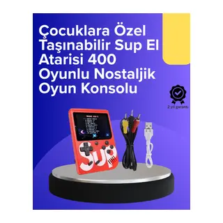 Çocuklar İçin 400 Retro Oyunlu Konsol
