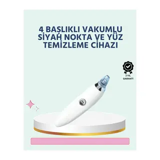 Cilt Dostu Vakumlu Siyah Nokta Temizleyici – Siyah Nokta, Yağ ve Makyaj Kalıntılarına Karşı