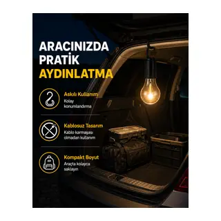 Çok Yönlü Asma Kancalı Kamp Işığı