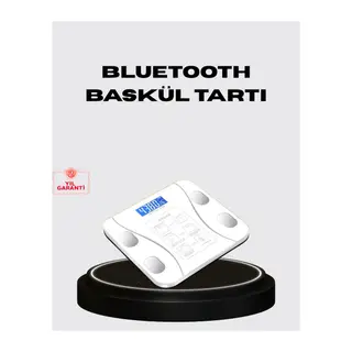 Akıllı Dijital Baskül – Bluetooth Bağlantılı, 8 Ölçüm Verili, Akıllı Vücut Analiz Tartısı