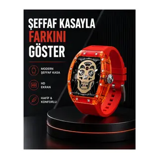 Geniş Ekranlı Akıllı Saat Şık ve Modern Tasarım Yeni Nesil