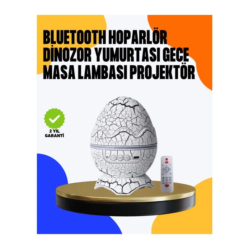 Yüksek Çözünürlüklü LED Galaksi Projektör + 19 Sesli Uyku Makinesi