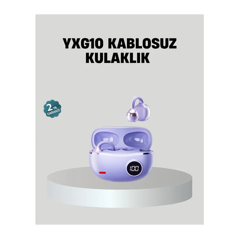 Kulak Arkası Klipsli Bluetooth Kulaklık YXG10 Silikon Malzemeli Ergonomik