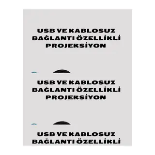 HDMI USB Bağlantılı 4K Destekli Taşınabilir Projeksiyon Cihazı