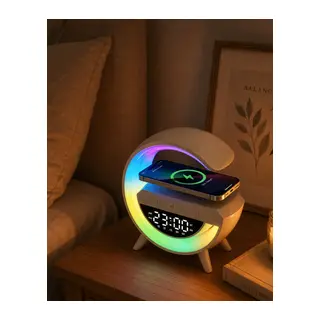 RGB Işıklı Bluetooth Hoparlör TF Kart ve FM Destekli Kablosuz Ses Sistemi