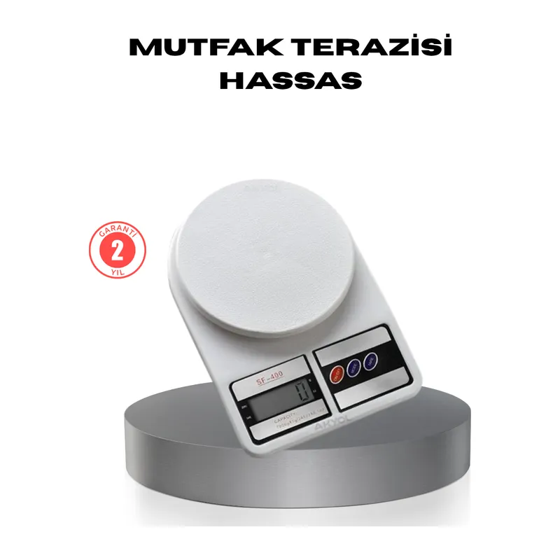 Hassas Dijital Mutfak Tartısı – 1g Doğruluk, LCD Ekran, Otomatik Kapanma