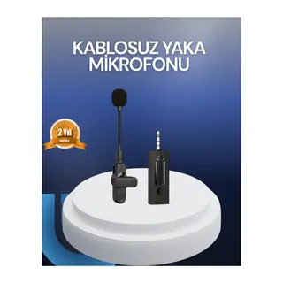 Profesyonel Ses Kayıt İçin Kablosuz Mini Yaka Mikrofonu