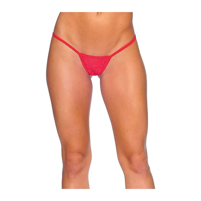 Kırmızı Dantelli Tanga TM1166 - Kırmızı / M