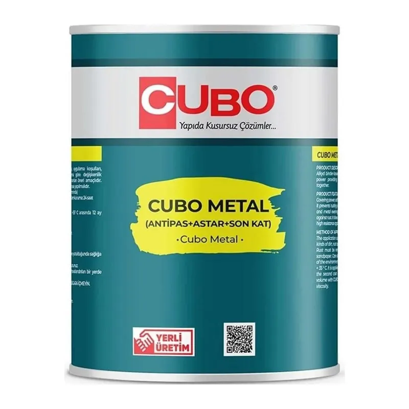 Cubo Metal Pas Boyası Ral 7016 Antrasit Grİ 0,75 Litre