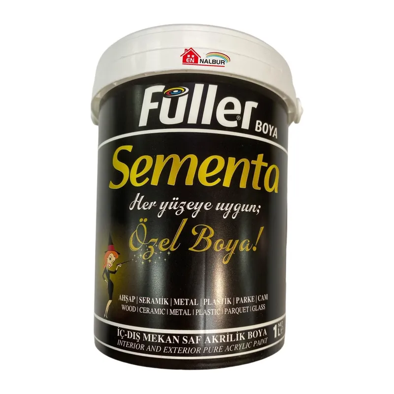 Sementa Özel Su Bazlı Saf Akrilik Boya 1 Litre Beyaz