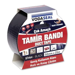 Vodaseal Duct Tape Tamir Bandı 50 mm 25 Metre Siyah