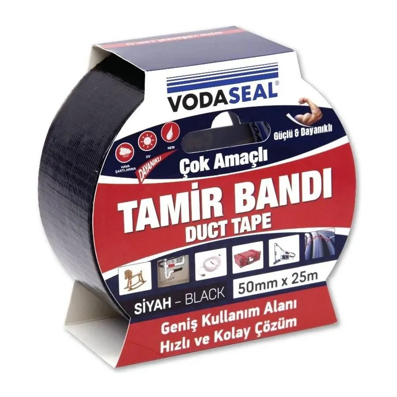 Vodaseal Duct Tape Tamir Bandı 50 mm 25 Metre Siyah