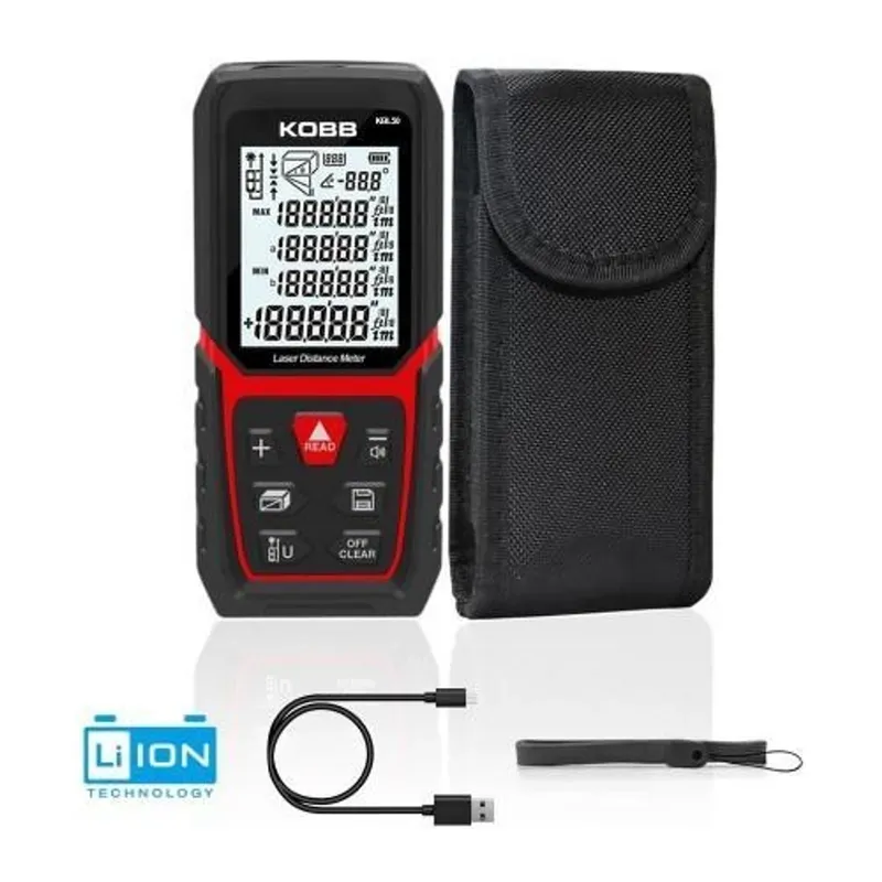 KOBB KBL50 50 Metre Li-ion Şarjlı Lazer Metre