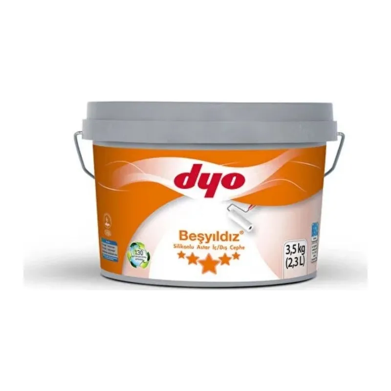 Beşyıldız Silikonlu İç Dış Astar 3,5 Kg Beyaz