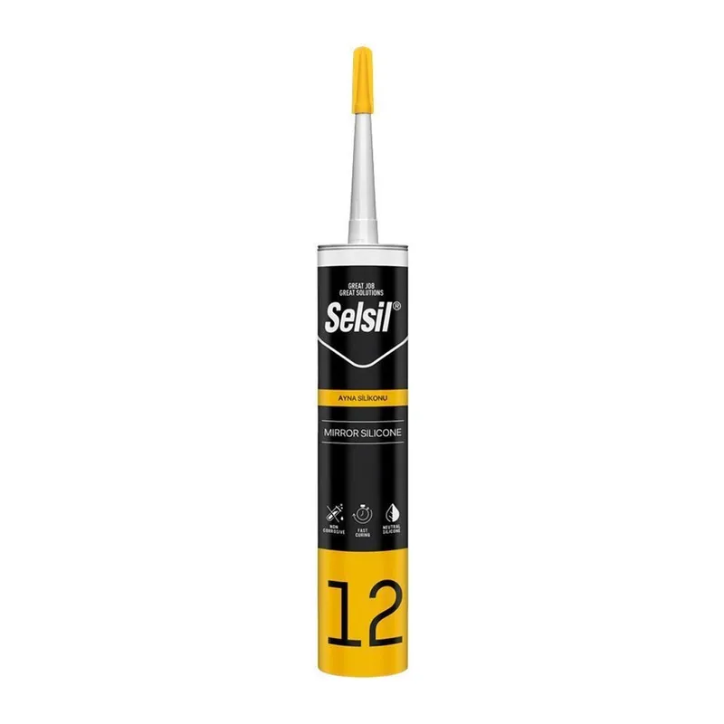 Selsil 12 Ayna Silikonu Şeffaf 280 ml
