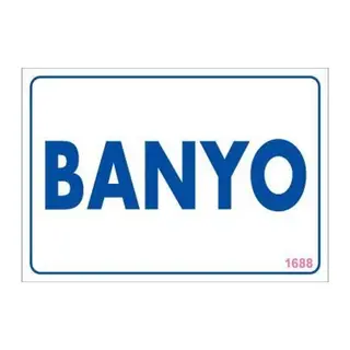 Banyo Uyarı Levhası 17,5x25 KOD:1688