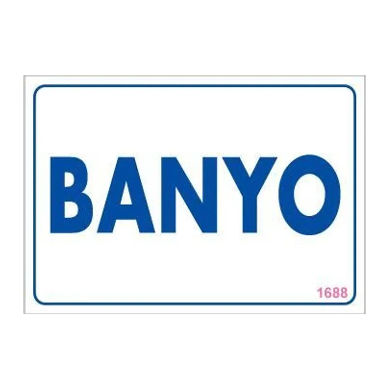 Banyo Uyarı Levhası 17,5x25 KOD:1688