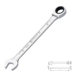 İzeltaş 0340 Cırcır Kombine Anahtar 17 mm