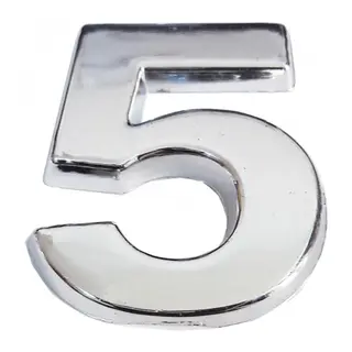 Cemax Krom Yapışkanlı 5 Rakamı 5 cm
