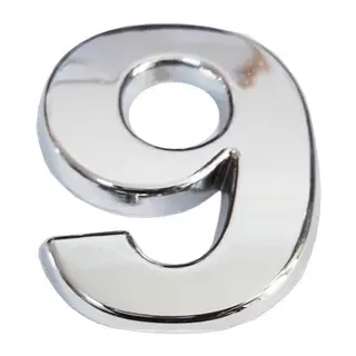 Cemax Krom Yapışkanlı 9 Rakamı 5 cm